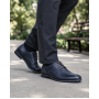 Pantofi barbati casual din piele naturala bleumarin GKR133BL